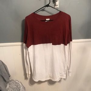 Long sleeve block shirt